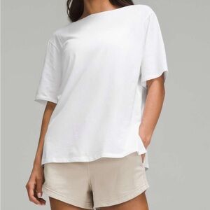 NWT!🍋🍋Lululemon Relaxed-Fit Boatneck T-Shirt🍋🍋. Size 8. Color White.